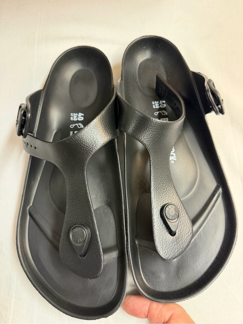 Birkenstock Black T-strap EVA Sandals